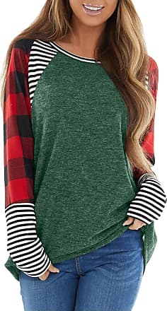 B\u00e4res Long Sleeve Blouse khaki-green flecked casual look Fashion Blouses Long Sleeve Blouses Bäres 