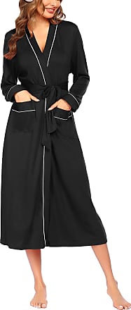 Ekouaer Women Kimono Robes Lightweight Robe Long Knit Bathrobe Soft Sleepwear Ladies Loungewear S-XXL 