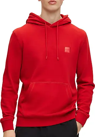 BOSS Mens Sani 100 Relaxed-fit Monogram Sweatshirt in French Terry