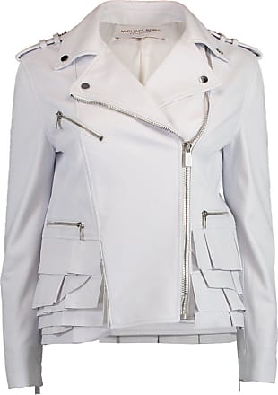michael kors white leather jacket