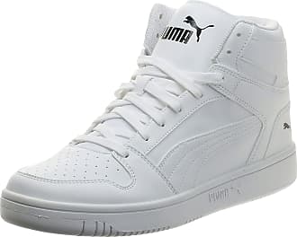 puma high ankle shoes white