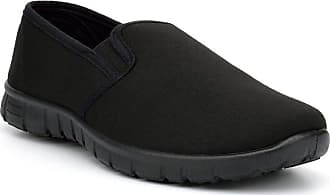 Ladies Black Memory Foam Trainers New Womens Slip on Nurse Casual Shoes Size 4-8 