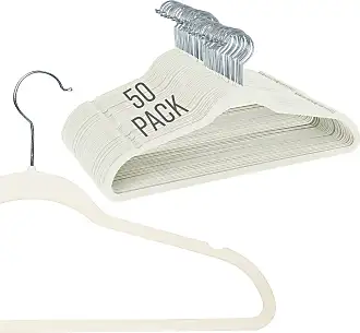 Simplify 25 Pack Slim Velvet Suit Hangers in Gray