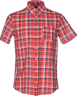 Lucky Brand Men's Linen Madras Plaid Short Sleeve Camp Collar  Shirt, Red/Green Multi, Medium : Clothing, Shoes & Jewelry