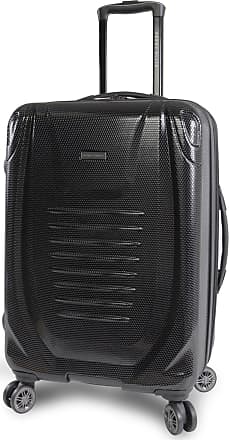 Black Perry Ellis Traction Hardside Spinner Check in Luggage 29 