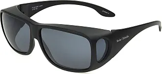 Dioptics Solar Comfort Grumme Sport Sunglasses Polarized Wrap, Black, 54 mm