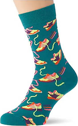 chaussettes pour homme et femme Bleu-Vert-Orange-Rose-Blanc-Rouge Happy Socks 3-Pack Flower Socks Set colorées et amusantes 