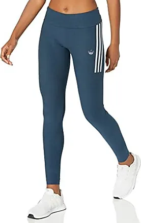 Women's adidas Originals Adicolor 3D Trefoil High-Waisted Tights Crew Blue