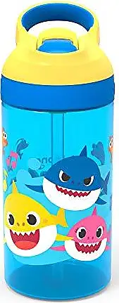 Zak Designs Blippi Kids Water Bottle with Spout Cover and Built-In Carrying  Loop, Made of Durable Plastic, Leak-Proof Design for Travel (16 oz, Pack of  2) 