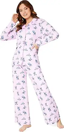 Ensemble pyjama pantalon pilou à pompons rose fille