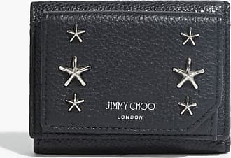 Jimmy Choo Cooper Embossed Pebbled-leather Wallet In Black