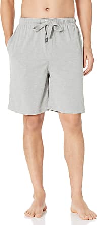 Geoffrey Beene Mens Jersey Knit Lounge Short, Heather Gray, Medium