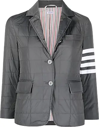 Thom Browne padded colour-block panel jacket - Black
