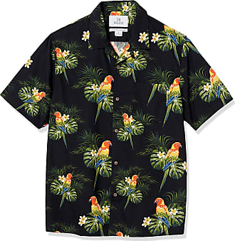 Brand 28 Palms Mens Standard-Fit 100% Cotton Tropical Hawaiian Shirt 