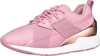 puma shoes pink and gold