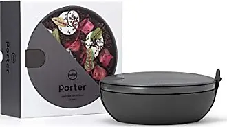  W&P Porter Plastic Bowl Lunch Container w/ Protective Non-slip  Exterior, Cream 1 Liter, Lid & Snap-tight Silicone Strap, Food Storage,  Bento Box, Meal Prep