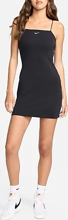 Nike Sportswear Chill Knit Mini Rib Cami Minidress in Black/Sail at Nordstrom, Size Xx-Large