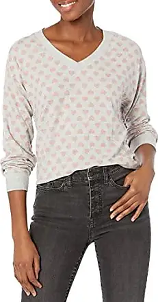 Lucky Brand LUCKY BRAND Womens Pink Graphic Long Sleeve Boat Neck