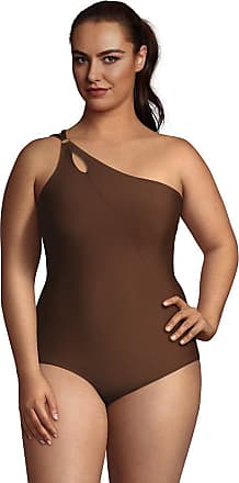BECCA ETC Womens Plus Size Shimmer One Piece Swimsuit