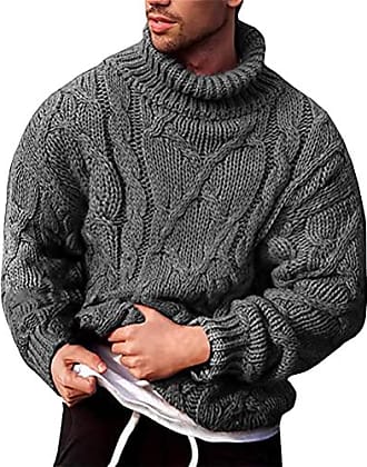 Pull noir tricot à col V Homme