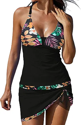 Board Shorts Women's Swimwear Women's Swimwear Tankini 2 Piece Normal  Swimsuit High Waisted Green White Blue, Black, Small : : Clothing,  Shoes & Accessories