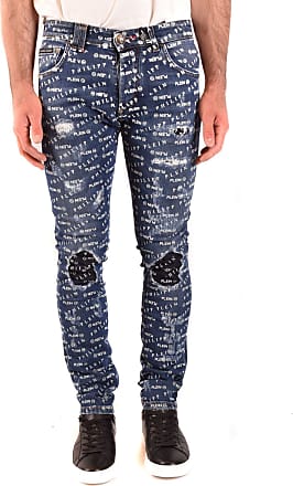 Philipp Plein Denim Skinny Jeans in het Zwart voor heren Heren Kleding voor voor Jeans voor Skinny jeans 