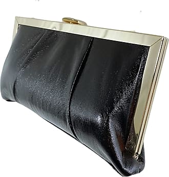 Black 53110L3 Genuine Leather Neck Hanging Passport Wallet Evening Purse Cross body Bag 