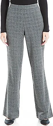 Max Studio Women's Double Knit Easy Leg Trouser, Black/Charcoal-Dd-Ck12029  at  Women's Clothing store
