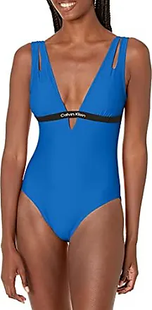 Calvin Klein Ruched-Panel One-Piece Swimsuit Cerulean (6) : :  Clothing, Shoes & Accessories