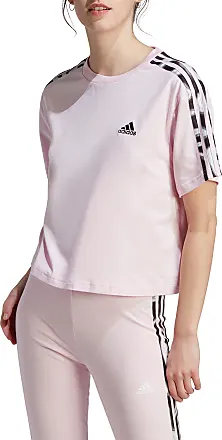 Adidas Women's 3 Stripe Pants, Black/Shock Pink