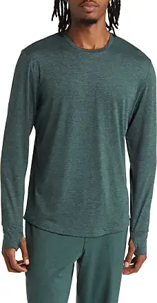 Zella Seamless Long Sleeve T-Shirt in Black Oxide Melange