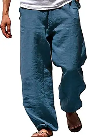Pantalon de jogging pour homme - Couleur épaisse - Avec fermeture éclair -  Pantalon uni - Couleur décontractée