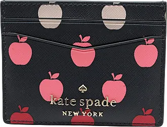 Kate Spade Large Slim Card Holder Orchard Toss Apple Blazer Blue Apple