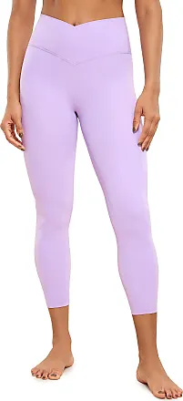  CRZ YOGA Womens Butterluxe Crossover Flare Leggings 31 Inches -  High Waist V Cross Bell Bottoms Bootcut Wide Leg Yoga Pants Deep Purple  Small : Clothing, Shoes & Jewelry