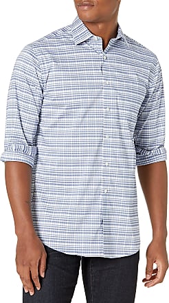 Van Heusen Mens Dress Shirt Regular Fit Ultra Wrinkle Free Flex Collar Stretch, Blue Glaze, 14-14.5 Neck 32-33 Sleeve