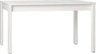 Mesa de comedor rectangular extensible 120/170 lacada en blanco Mara