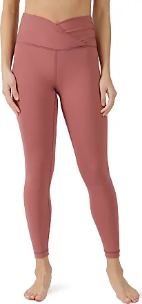 90 Degree By Reflex High Waist Fleece Lined Leggings with Side Pocket - Yoga  Pants - Rose Valet with Pocket - Small 