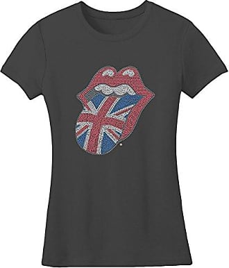 Rolling Stones The New York City 75' Womens Burnout T-Shirt Grey