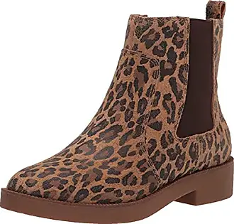 Lucky Brand Leopard Print Animal Print Tan Brown Ankle Boots Size