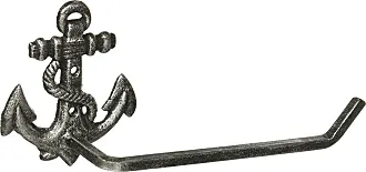 Standing Cast Iron Anchor Toilet Paper Holder Nautical 28 Tall