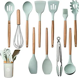 Kitchen Cooking Utensils Set, 24 Pcs Non-stick Silicone Cooking Kitchen  Utensils Spatula Set With Holder, Wooden Handle Heat Resistant Silicone  Kitche