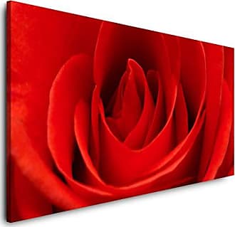 Kunstdruck Leinwand aus Vlies Wohnung Bild Bilder Wandbild XXL Blumen Rose 