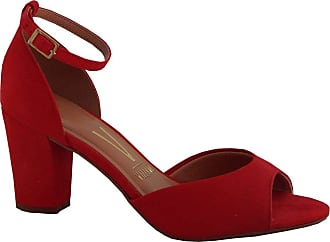 sapatos vermelho feminino