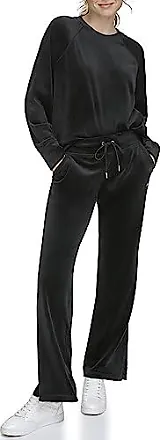 DKNY womens Performance Slit Platinum Velour Track Pant : :  Clothing, Shoes & Accessories