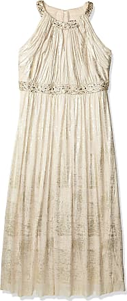 Jessica Howard Womens Size Gown with Cutout Neckline, Champagne, 22 Plus
