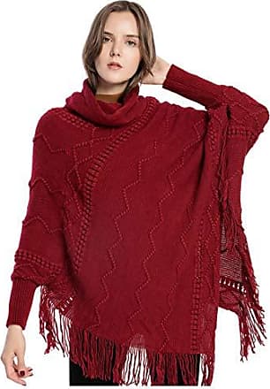 Femme Vêtements Sweats et pull overs Ponchos et robes poncho Cape Laines Max & Moi en coloris Rouge 