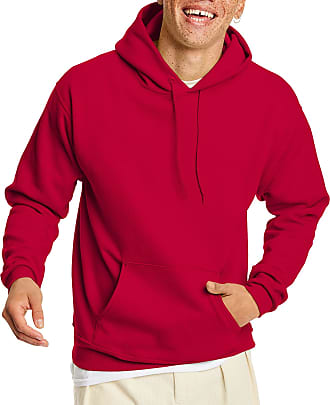 1 Light Blue Hanes Mens EcoSmart Hooded Sweatshirt Medium 1 Deep Red