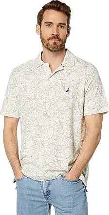  Nautica Men's Sustainably Crafted Short-Sleeve Shirt,Oatmeal  Heather,S : Clothing, Shoes & Jewelry
