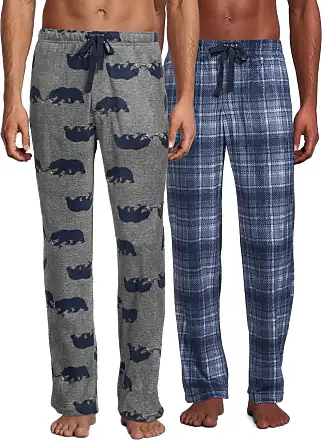 Lucky Brand Men's Pajama Set - Waffle Knit Top and Flannel Fleece Lounge  Pants