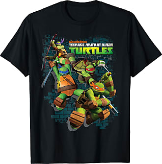 TMNT Michelangelo x San Antonio Spurs T-Shirt from Homage | Grey | Retro Nickelodeon T-Shirt from Homage.